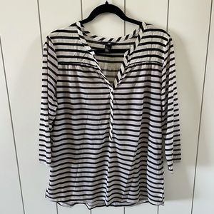 Black & White Striped Top